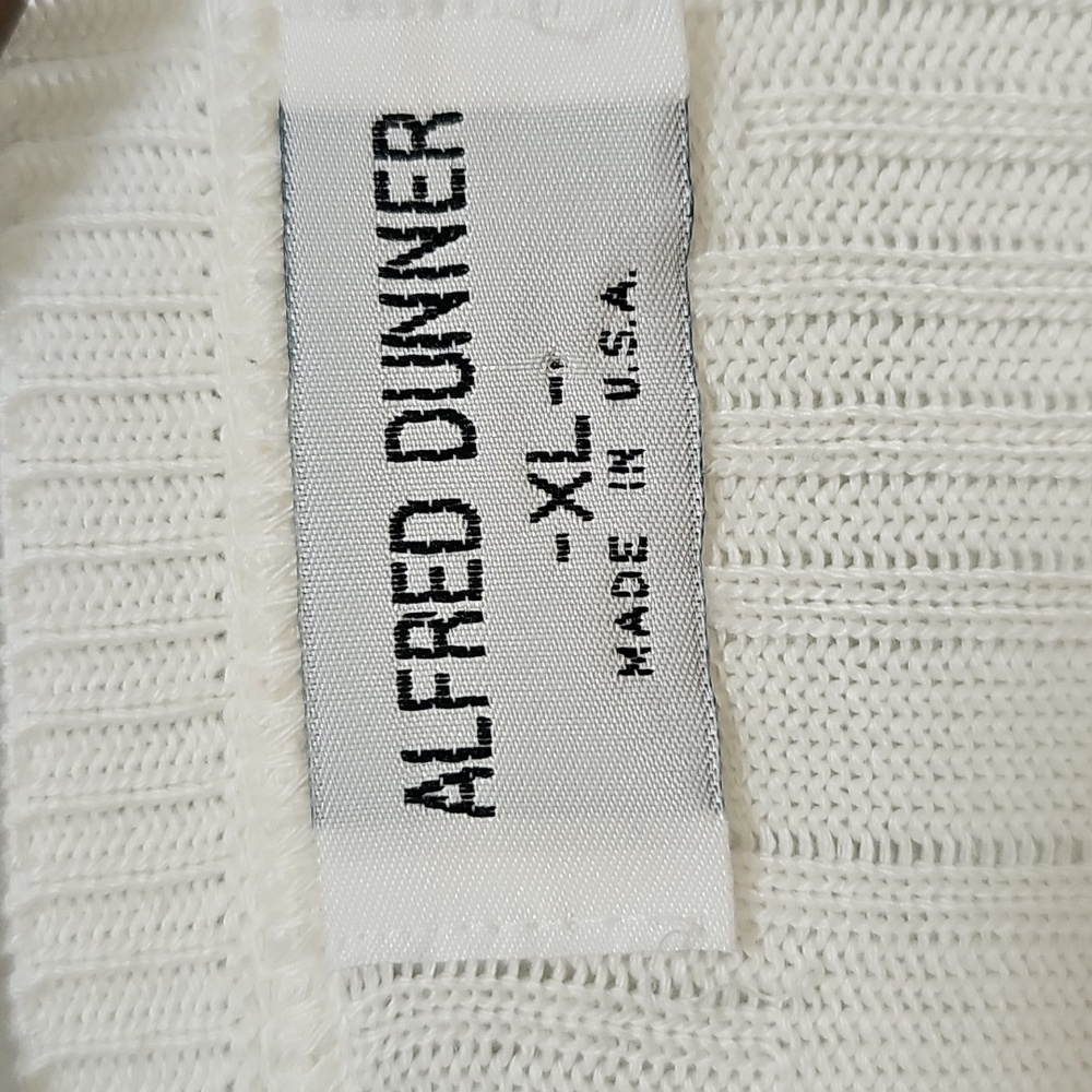 Alfred Dunner Cream Knit Cardigan and Top Set - Picture 5 of 8